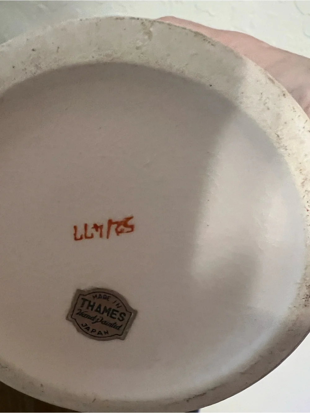 Made in Thames hand painted Japan charming blush
